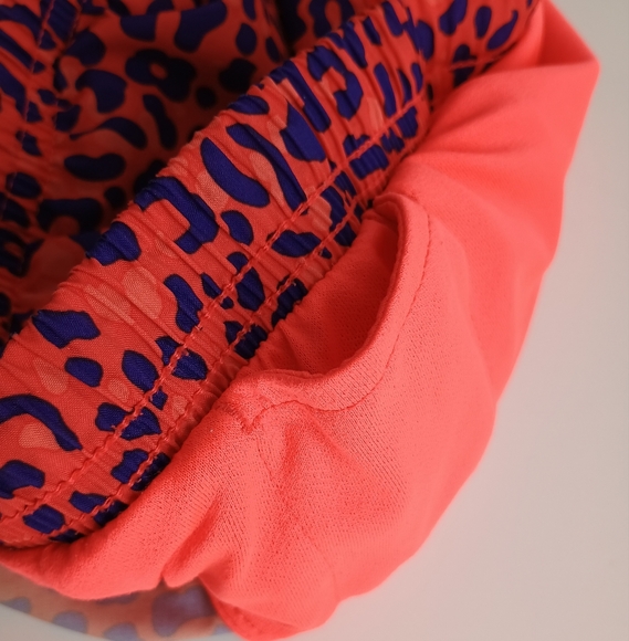 Womens NIKE Orange Purple Cheetah Print Running Shorts Sz M Tempo Athletic Lined - Picture 9 of 14